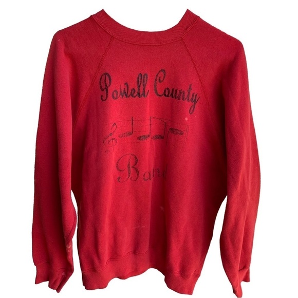 Vintage Crewneck Sweatshirt Powell County Band - Picture 1 of 6